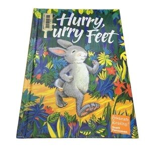 Vintage 90s Childrens Book Hurry Furry Feet Celebrate Reading Classroom Dr Seuss